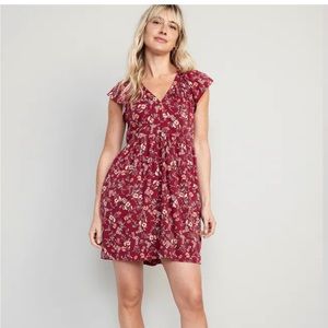 Flutter Sleeve Mid Dress Old  Navy